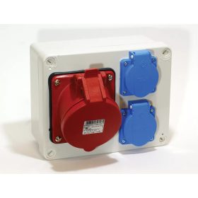 JG-3-2220-1516 doboz 2dbházt alj+1db 5P 16A alj