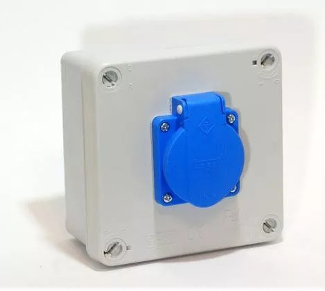 Jangar 1-1220 doboz 1x2P+F 107x107x60mm