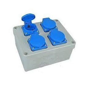 JG-3-4220 szerelt ipari doboz 4x2P+F