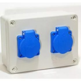 JG-2-2220 doboz 2db házt aljzat 16A alj