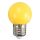 Színes izzó E27 sárga LED 1W 270502