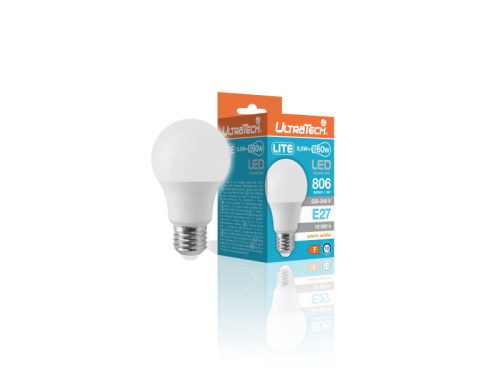Led izzó E27 8,5W 4000K UT- LEDA806E27LC Lite