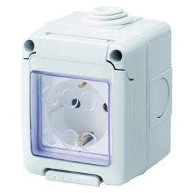 GW 27042 szerelvénydoboz+dugalj IP55 20265