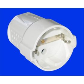 Földelt lengő dugalj fehér