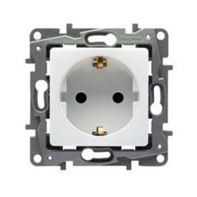 Niloé  2P+F dugaszoló aljzat fehér