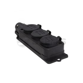 Gumi lengő dugalj 3-as IP44 3101-308-0300