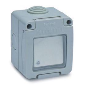 Famatel 19038 csapfedeles nyomókapcs. fk IP55