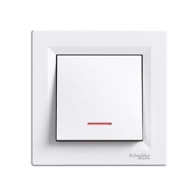 Asfora 101j  jelzőfényes kapcsoló fehér EPH1600121