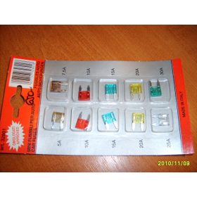 Autós biztosíték késes mini 5-30A