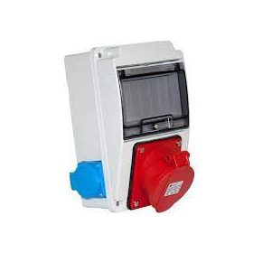 VID 3318-002-7000 1x5P 32A+2xdaf doboz