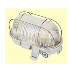 Hajólámpa 60W ovális  fém ráccsal 231003