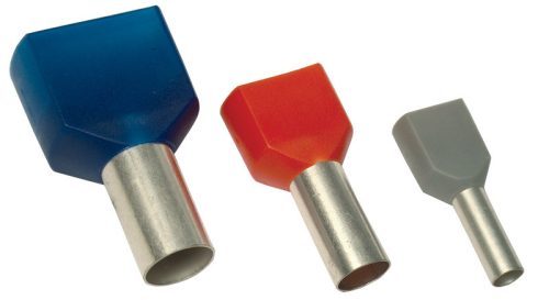 E20i iker érvéghüvely 2x0,5mm