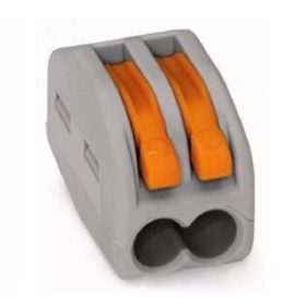 Wago 2x0,2-4mm 2 pol. összek. 222-412 SZÜRKE