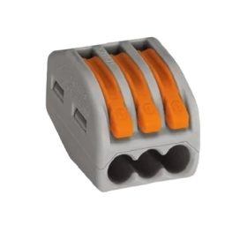 Wago 3x0,2-4mm 3 pol. összek. 222-413 SZÜRKE