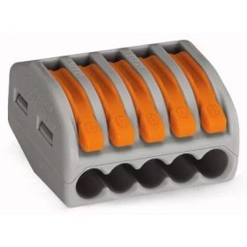 Wago 5x0,2-4mm 5 pol. összek. 222-415 SZÜRKE