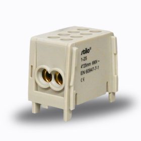 Fővezetéki sorkapocs szürke 25 MM