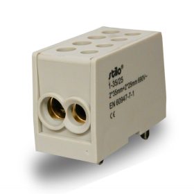 Fővezetéki sorkapocs szürke 35 MM