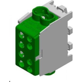 HLAK35-1/2P fővezetéki sork. zöld-sárga 2080143