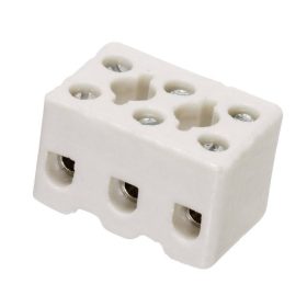 Porcelán sorkapocs 2,5mm 3 tagú