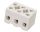 Porcelán sorkapocs 2,5mm 3 tagú