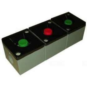 BKV-3MT nyomógomb zöld-piros-zöld