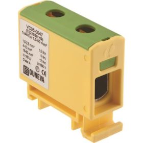 Fővezetéki sorkapocs zöld-sárga 50 MM