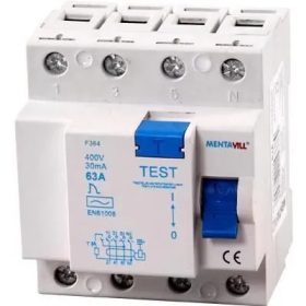 Fí relé 4p 40A 100mA Mentavill 423055