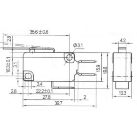 Mikrokapcsoló KW3-01