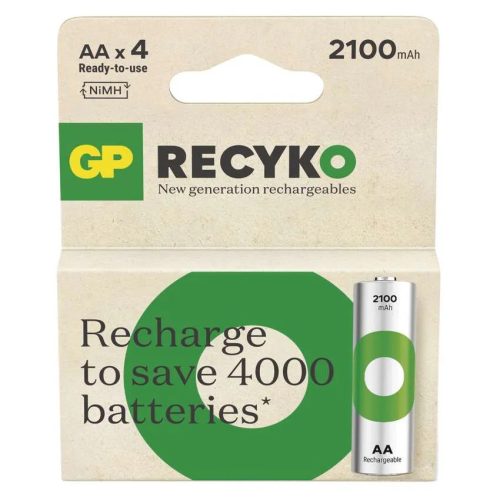 GP tölthető elem AA 2100mhA recyko