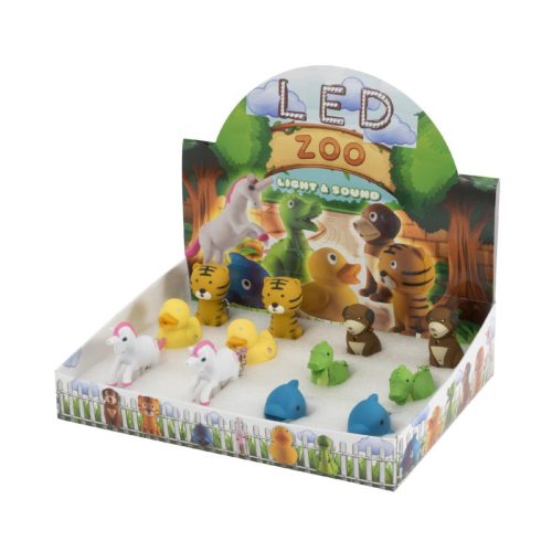 Led Zoo kulcstartó ledes