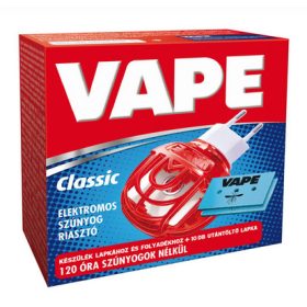 Vape szúnyogriasztó készülék lapkás + 10 lapka