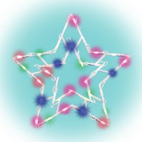 KID 503 B/M csillag ablakdísz színes