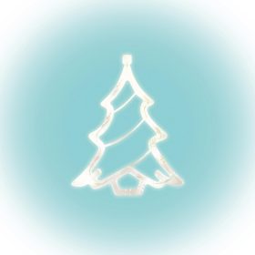 KID 412 ledes ablakdísz fenyő