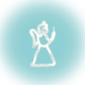 KID 413 ledes ablakdísz angyal