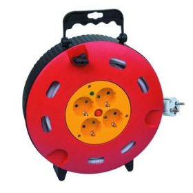 Kábeldob 10m műanyag 4 dugaljzat 3x1,5 336010