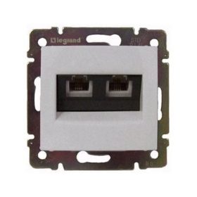 Valena 774231 2xRJ45 UTP aljzat fehér