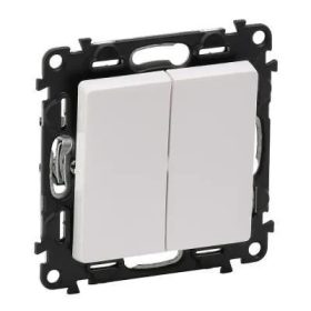 Valena Life 106+6 kettős váltó kapcsoló fehér