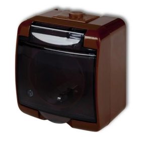 Aquastar 1-es dugalj vízmentes falon kívüli barna