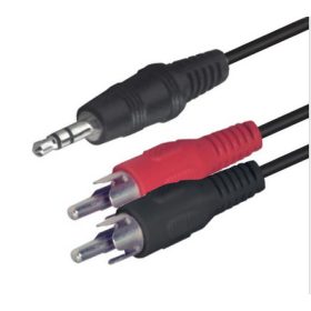 3,5 stereo jack-2 RCA dugó kábelen A49