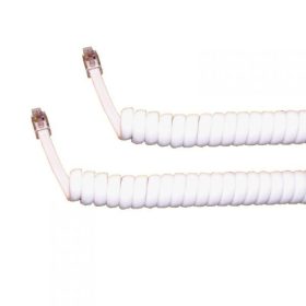 Telefon vezeték spirál  1,8m fehér