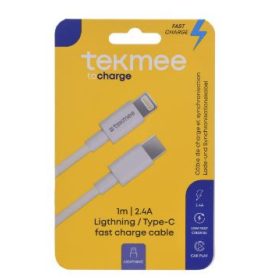 Tekmee gyorstöltő kábel 1m Lighting (Iphone)-USB