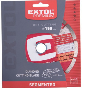 Gyémántkorong 150mm Extol 108713