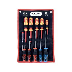 Csavarhúzó készlet 1000V szigetelt 12db-os Extol