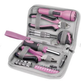 Szerszámkészlet 6595 EXTOL Lady rózsaszín