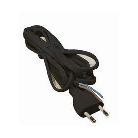 Vezeték földeletlen dugvillával MTL2x0,75 2m fekete