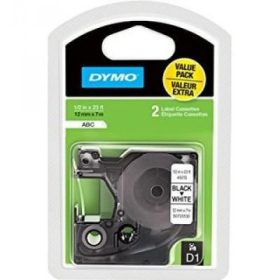 Dymo szalag D1 12mmx7m fehér 45013