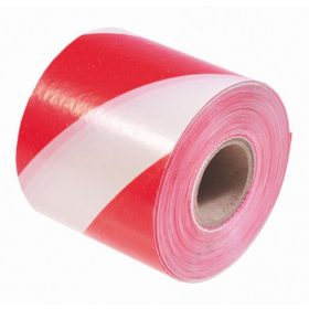 Jelzőszalag piros-fehér 5cmx100m 70010