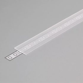Led alu profil fedél E matt átlátszó 2000239 2m