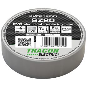 Szigetelőszalag 20x18mm szürke