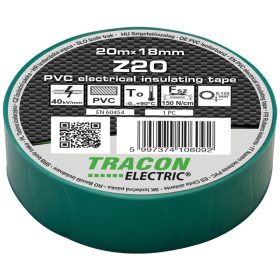 Szigetelőszalag 20x18mm zöld pvc